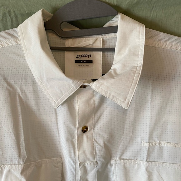 33,000 ft 100% Polyester long sleeve button down shirt 3XL - Picture 1 of 4